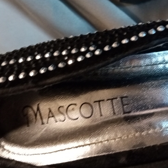 Size 8 Mascotte Chrome bottom black and silver sequin heels - Picture 4 of 7